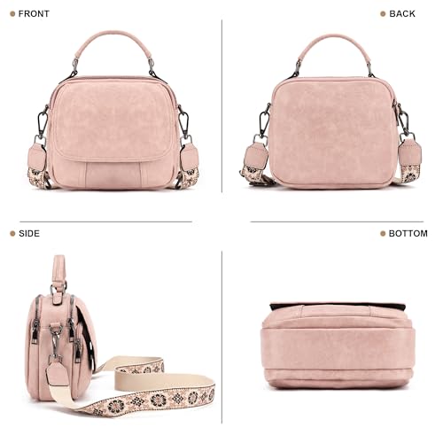 OPAGE Small Crossbody Bags for Women Trendy, Soft PU Leather Womens Crossbody Purse Shoulder Handbags3