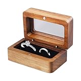 【Doppelte Ringschachtel】Diese Holz Ringbox hat 2 Schlitze für 2 Ringe, ideal für die Anzeige von Hochzeits- und Verlobungsringen zusammen. Die Double Slot Ring Box fügt Glück und Glückseligkeit für Sie und Ihre Lieben.