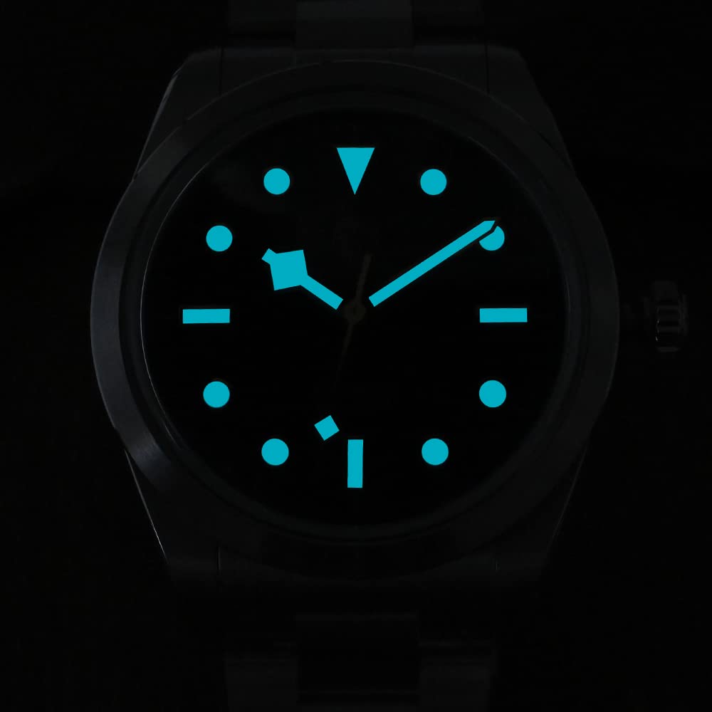San Martin 38 mm SN0107G męski zegarek sportowy w stylu vintage emaliowana tarcza płatek śniegu ręce NH35 luksusowy eksploruj automatyczny mechaniczny