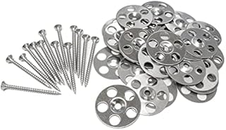 Thermopanel 36mm Stainless Steel Washers for Tile Backerboard - Pack of 100 Tile Backerboard Washers to Fix Marmox, Wedi Type Insulation Boards to Floors and Walls, 100 of Pack
