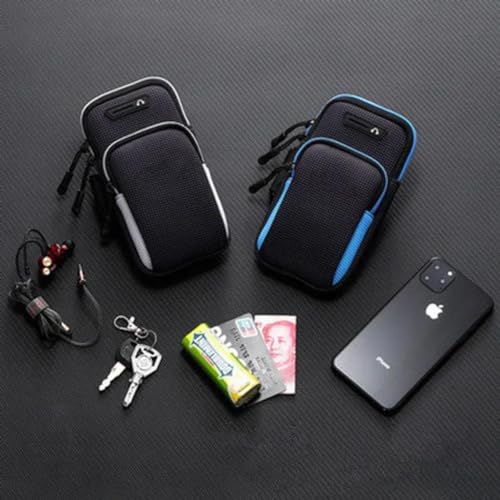 Braçadeira para Celular Suporte corrida Braço Treino Capa Esporte ciclismo (Azul)