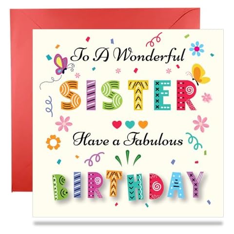 Papa Prints Birthday Cards for Sister Cover