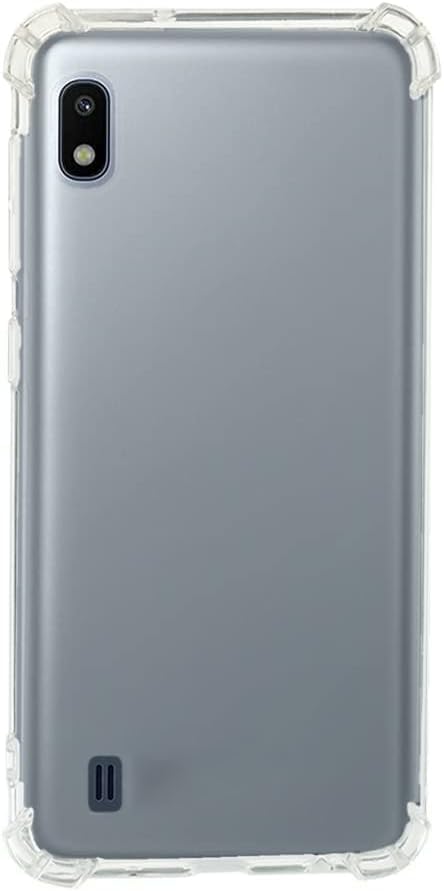 QUITECO Funda Transparente para Samsung Galaxy A10, Carcasa Protectora Antigolpes, Protección de Bordes con Esquinas Reforzadas