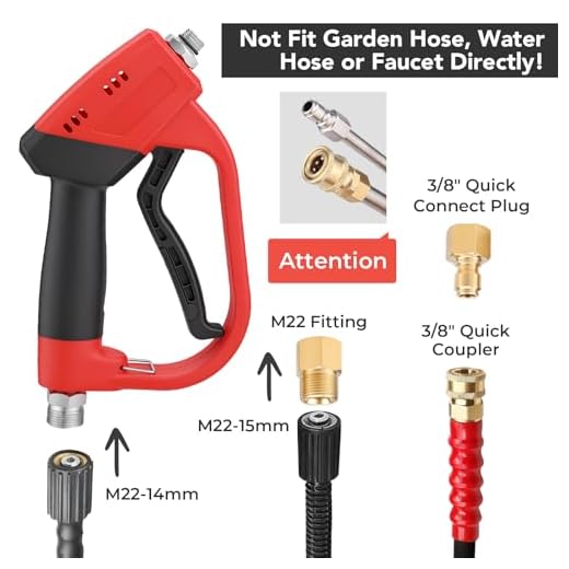 Gyfent Dual Connector Foam Cannon for Pressure Washer