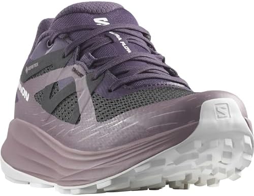 Salomon Women's Ultra Flow Gore TEX Hiking Shoe, Nightshade/Moonscape/White, 6 | Image 2