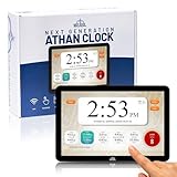Masjidal 8' Smart WiFi Digital Azan Clock & Islamic Prayer Frame – Automatic Worldwide Prayer & Iqamah Times, Full Quran Player, Athan Alarm, Ramadan Clock, Touchscreen Muslim Home Display, Black