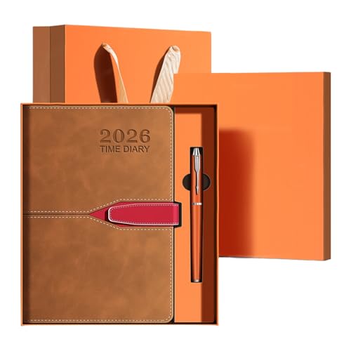 Agenda moderne à 5 calendriers avec fermeture à bouton pour bureau