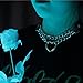 JJDreams Punk Halsband Gothic PU Leder Halsreif mit Kette Herz Anhänger elegant Choker Kragen schwarz Damen, Chock Gothic Damen