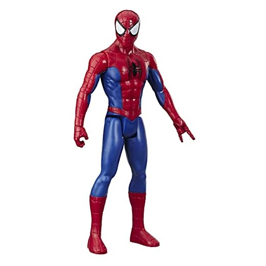 Boneco Marvel Spider-Man Titan Hero Series, Figura de 30 cm - Homem Aranha - E7333 - Hasbro, Vermelho, azul e branco