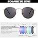 Pro Acme Small Round Metal Polarized Sunglasses for Women Retro Designer Style