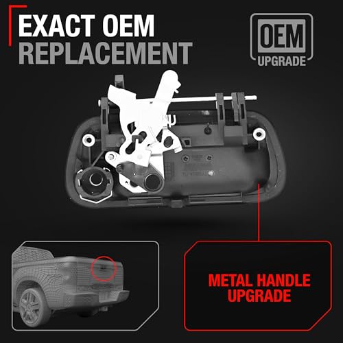 image for T1A Tailgate Handle Latch Upgraded Metal, Compatible with 2000-2006 To