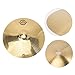Vaguelly 16 Brass Timbales Drum Set, 40cm Crash Cymbals for Beginners and Students