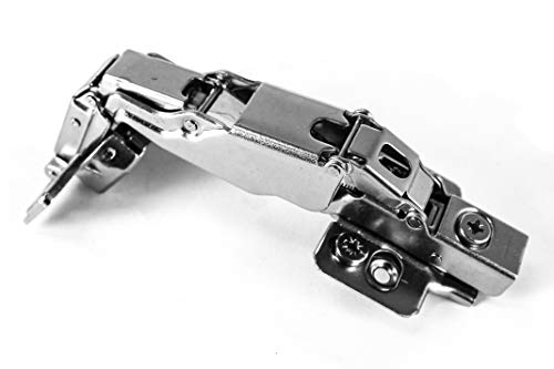 Berta (2+2) 135/165 Degree Hinges Combination, Full Overlay, 2-Cam 4-Way Adjustment, Concealed Frameless Lazy Susan/Bi Folding Cabinet Door Hinges Set With Screws (135 & 165 Degree Soft Close Hinges) #TOP2