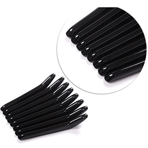 Image of 8pcs Car Styling ABS Plastic Exterior Front Grill Decoration Strips Cover Trims For Maserati Levante 2016 2017 2018 Auto Accessories (Glossy Black)