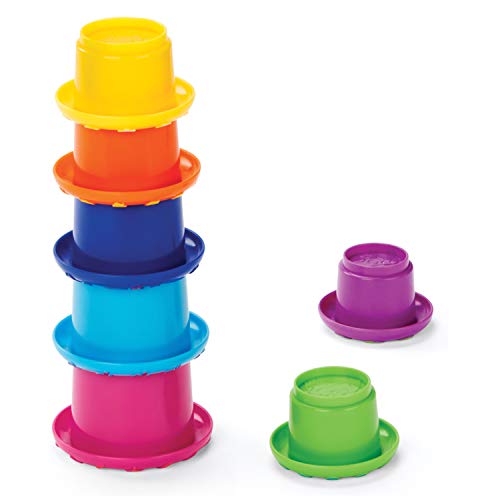 Kidoozie Stack 'n Nest Cups, Developmental Toy for Infants and Toddlers Ages 6 Months and Older