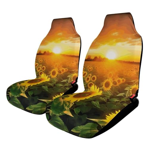 Housse siège auto universelle motif tournesol et protection durable de siège de voiture