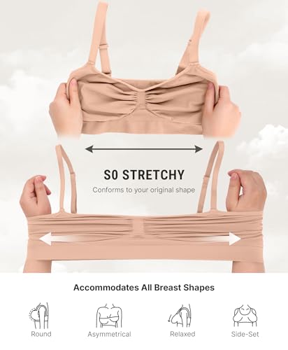 Image of FeelinGirl Bralettes for Women with Support Comfortable Bras No Underwire Seamless Everyday Bras