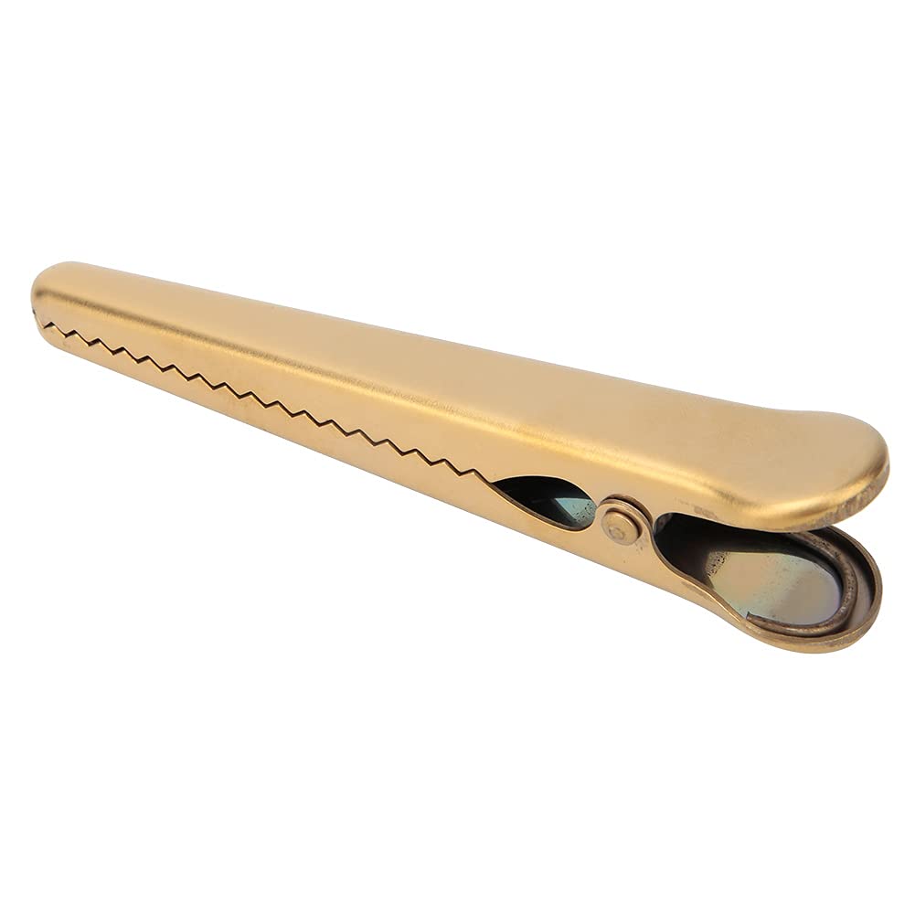 Brass Color Clip, Sealing Clip, Clip Accessories Concise Retro Nostalgic Style Stainless Steel for School Experiment(Large Sealing Clip)-image-37