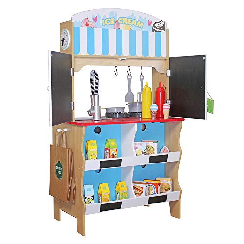 Play & Learn - Gelateria Con Cucina In Legno (Colorbaby 85290) - 2