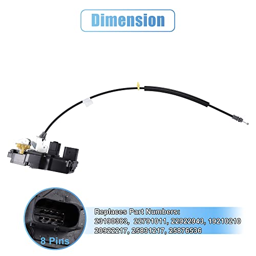 X AUTOHAUX Front Left Side Door Lock Actuator Motor for Cadillac CTS Base Luxury Performance Premium V Vsport Vsport Premium 2008-2014 23190383 22791011 by X AUTOHAUX - Image 4