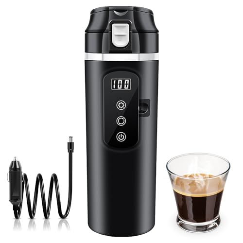 Bordeag Elektryczna kuchenka podróżna, 12 V/24 V, 500 ml, kubek grzewczy do samochodu