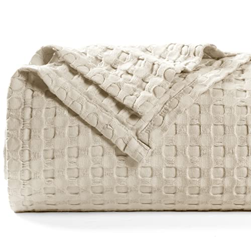 PHF Bamboo Cotton Waffle Weave Blanket #TOP29