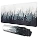 Galdas Mouse Pad Forest for Gaming，Background Pattern XXL XL Large Mouse Mat Long Extended Mousepad Desk Mat Non Slip Rubber Mice Pads Stitched Edges Thin 31.5x11.8x0.12 Inch,Tree