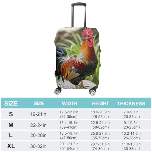 Travel Wheeled Suitcase Sleeve Dustproof Anti-scratch Cock on Rock Luggage Case Protective Cover For 19-32 Inch Luggage2
