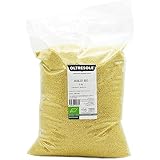 Oltresole, Millet décortiqué biologique 5 kg, Céréale biologique riche en fibres et en minéraux, Millet jaune à usage alimentaire, Format pratique
