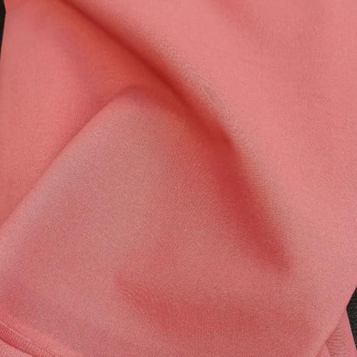 Tissu Coton Uni Oeko-Tex® - au Mètre - Largeur 150cm 120g/m² - Choix de 18 Coloris (Rose Bonbon)