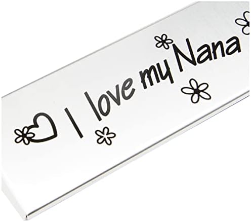 Shudehill Giftware I Love My Nana Photo Frame Grandparent Gift Birthday Christmas Mothers Day Gift, Silver, 7 l x 5.5 h inches