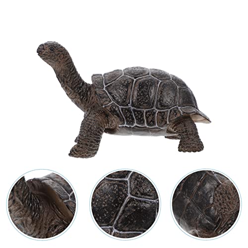 Wakauto Simulation Tortoise Model Sea Turtle Figurine Plastic Marine Life Collection Sculpture Reptiles Statue For Kid Birthday Black #TOP4