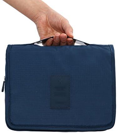 Mowham Toiletry Bag Medium Hanging Cosmetic Travel Bag for Men&Women (navy blue)