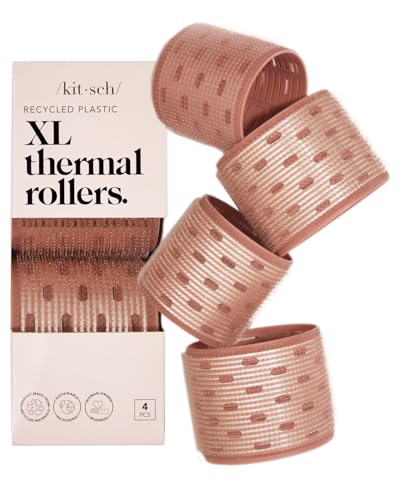 Kitsch XL Ceramic Thermal Rollers 4pcs - Terracotta