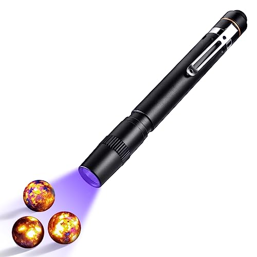 UVTOOL A2D Pen Blacklight 365nm UV Flashlight with Pen High Power Output, Pure Beam for UV Glue...
