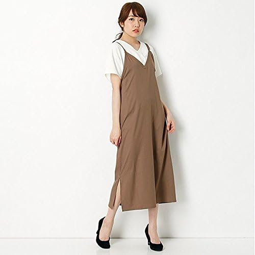 Amazon Co Jp アースミュージック エコロジー Earthmusic Ecology キャミワンピース 147カーキ F 服 ファッション小物