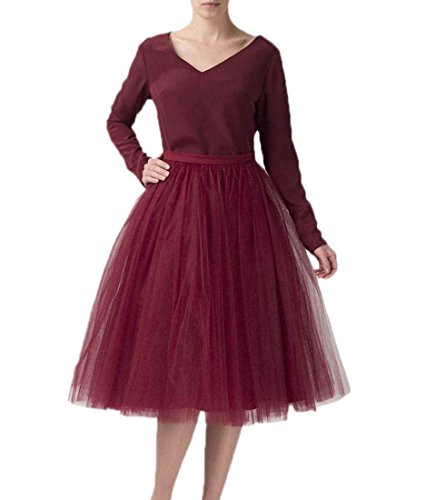 Sarahbridal Women's Tulle Petticoat Tutu Skirt Bridal Petticoat Underskirt 12021