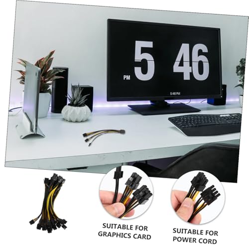 Cable GPU hembra doble macho SHINEOFI de extensión para interfaces de tarjetas gráficas 4