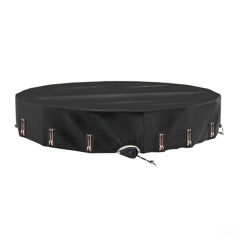 Vootnifig Round Solar Pool Cover, with Fast Tightening Ratchet System for Above Ground Swimming Pools(12 feet)