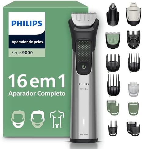 PHILIPS Aparador de pelos premium multigroom 16 em 1 para Rosto, ...