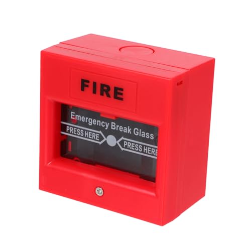 Tofficu Pulsante Allarme Antincendio Manuale Resettable Per Sistemi Tradizionali Interruttore Emergenza Sicuro e Facile Da Usare Attivazione Rapida Per Segnalazioni Immediati