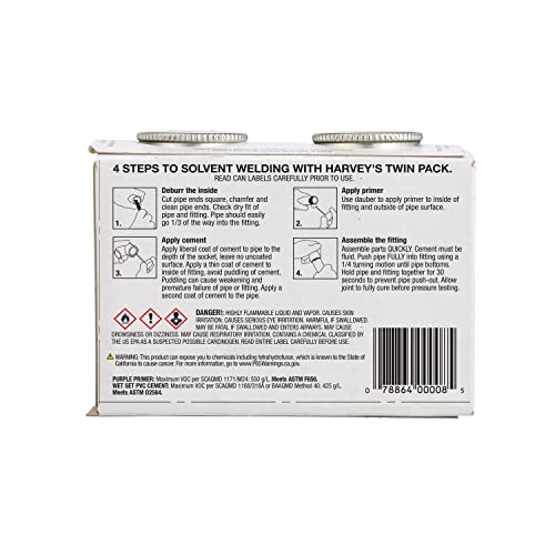 Harvey 019550V Cemento PVC 4 oz Wet Set miniatura 2