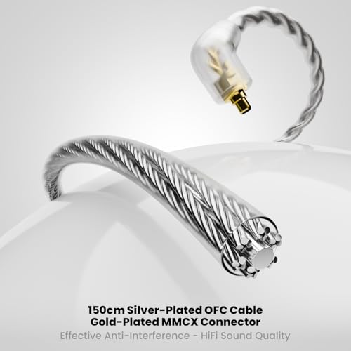 Écouteurs IEM triple pilote filaires HiFi BASN isolation bruit