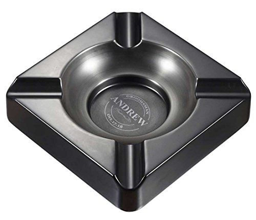 Personalized Groomsmen Visol Heavyweight Gunmetal Cigar Ashtray