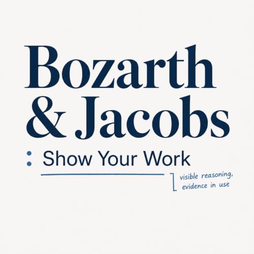 『Bozarth & Jacobs: Show Your Work』のカバーアート