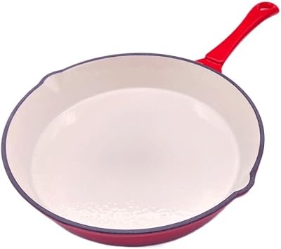 Cookware Pan Enameled cast Iron Pan Long Handled Nonstick Pan Kitchen Cookware Saucepan