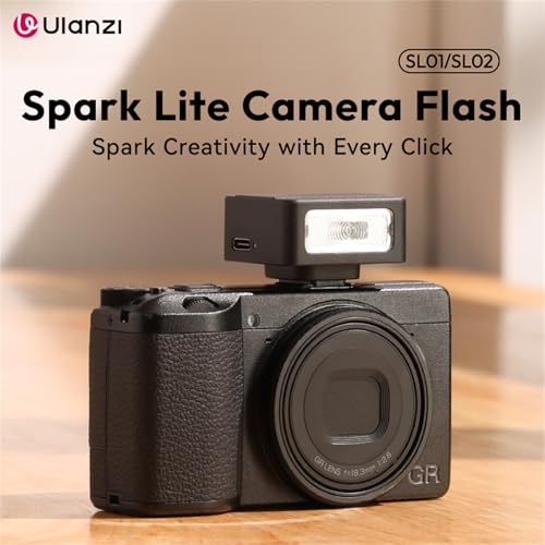Image of ULANZI SL01 Mini Flash Speedlite, GN8 6500K Camera Flash Light Compatible with Part of Sony Canon Fuji Nikon Digital Compact Micro SLR DSLR Cameras,4 Power Levels Mini Camera Flash NOT for Sony ZV-1F