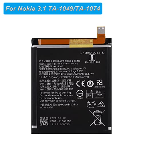 E-yiiviil Batteria di ricambio HE336 compatibile