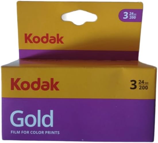 6033971 Gold 200 Film (Purple/Yellow) - 3 Rolls - 24 Exposures Per Roll