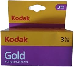 Kodak Gold GB 200 - 35 mm Colour Film - 24 Exhibitions - Pack of 3 - ISO 200 - High Quality Silver Photography